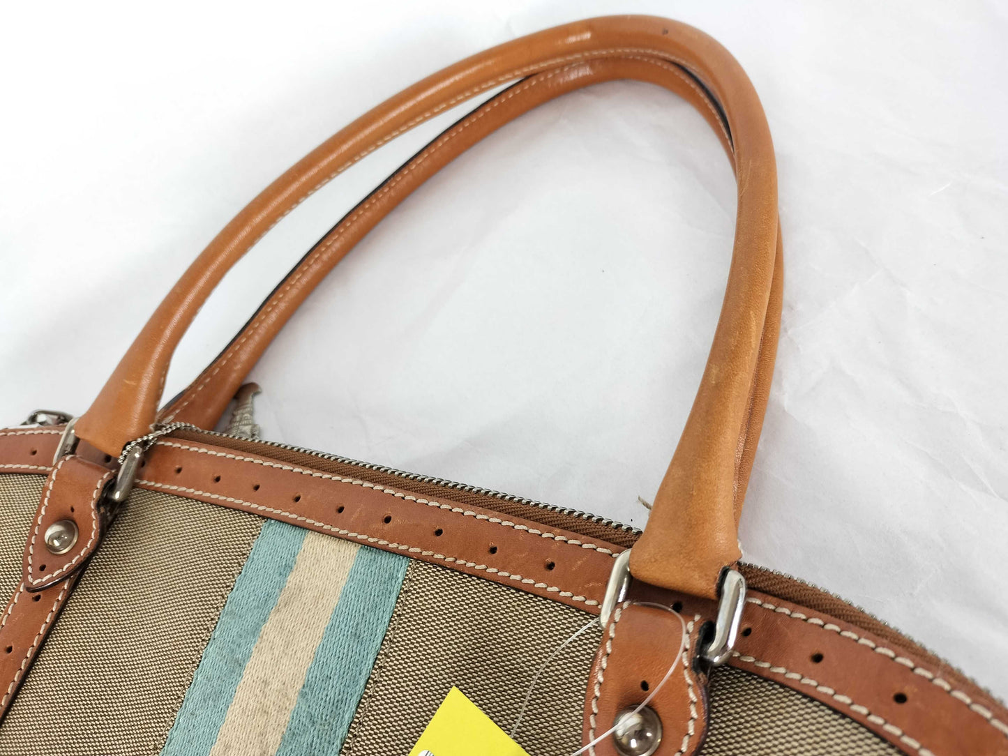 GUCCI GG Canvas Interlocking G Canvas and Leather Tote Bag 114887 205011 Tote Bag