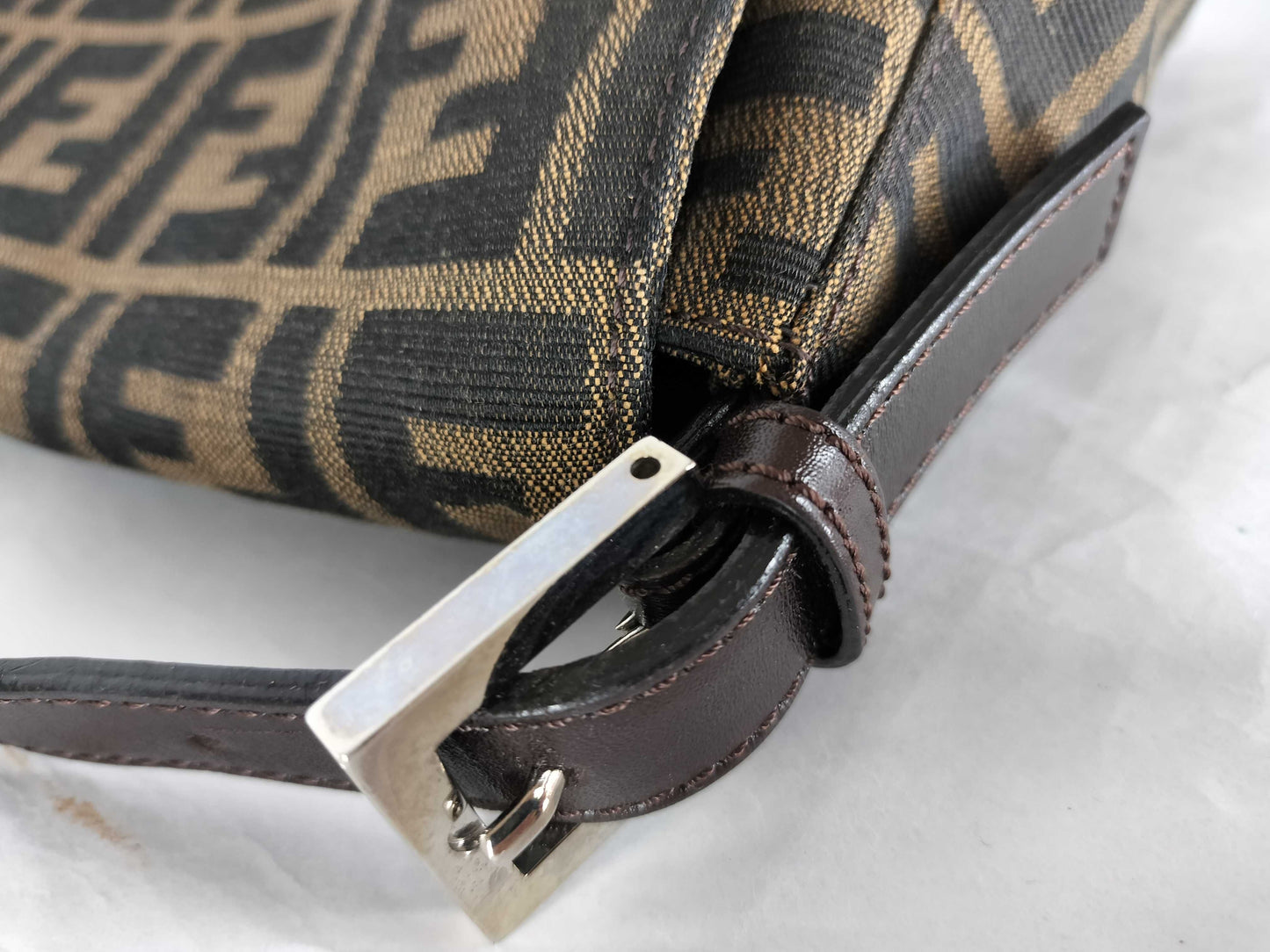 FENDI Zucca Mamma Shoulder Bag