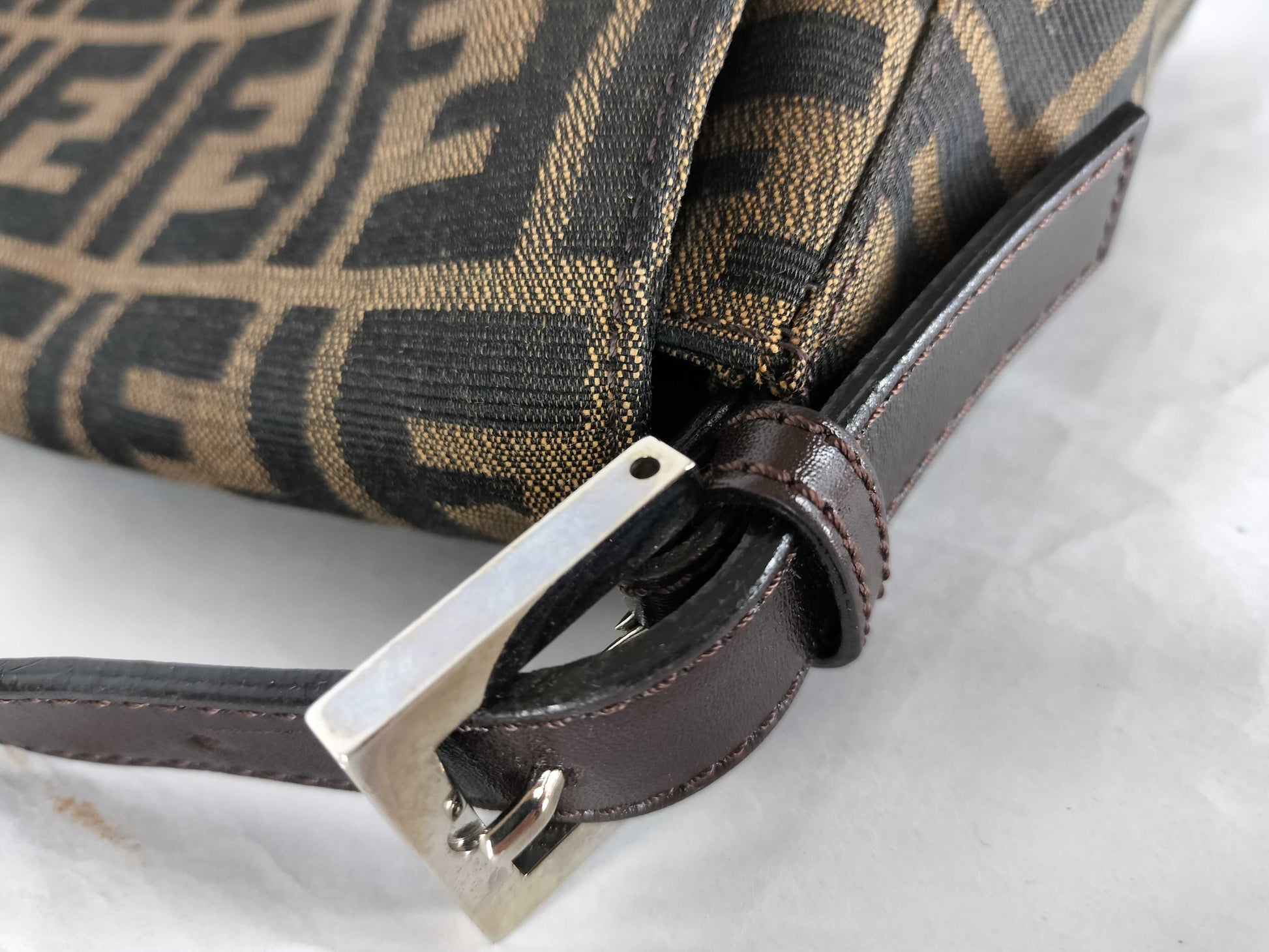 FENDI Zucca Mamma Shoulder Bag