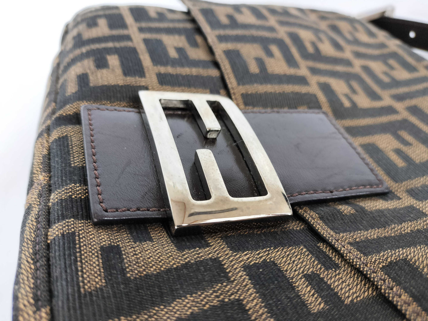 FENDI Zucca Mamma Shoulder Bag