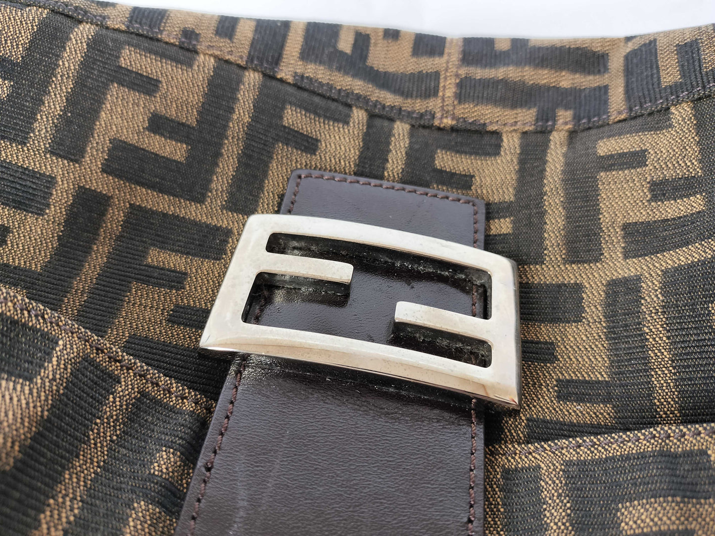 FENDI Zucca Mamma Shoulder Bag
