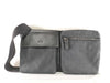 GUCCI GG Canvas Waist Pouch Body Bag Cotton Leather Waist Bag