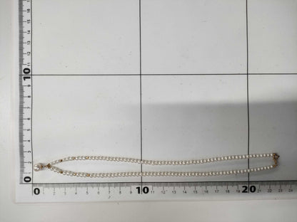 Pearl diameter: approx. 3.3mm, Akoya pearl diameter: approx. 7.0mm, K18/METAL, 7.8g, Necklace 