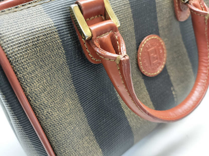 FENDI Pecan Print Mini Boston Bag
