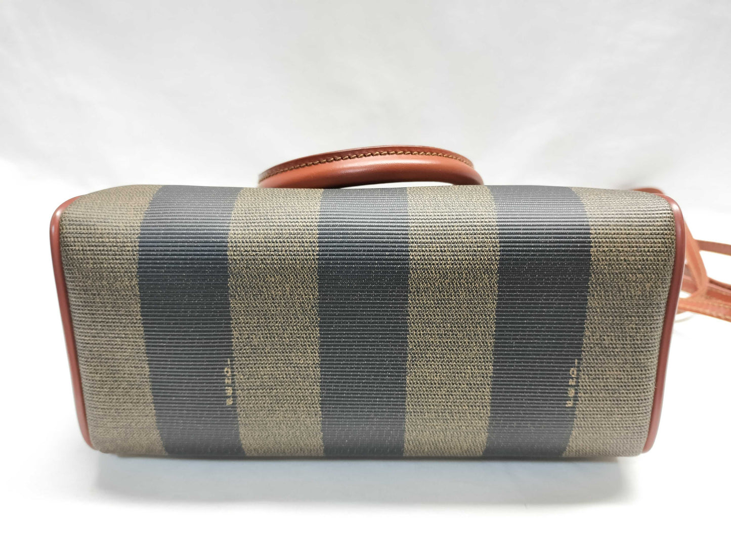 FENDI Pecan Print Mini Boston Bag