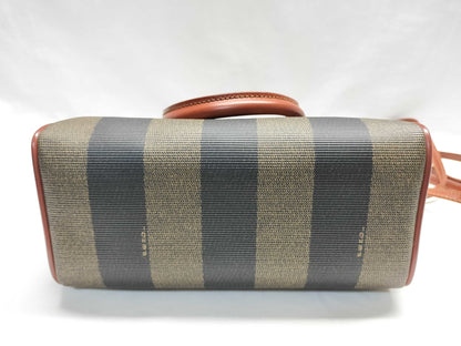 FENDI Pecan Print Mini Boston Bag