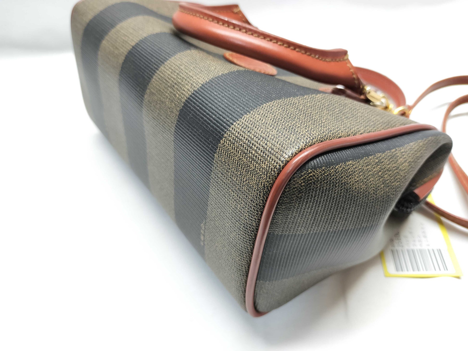 FENDI Pecan Print Mini Boston Bag