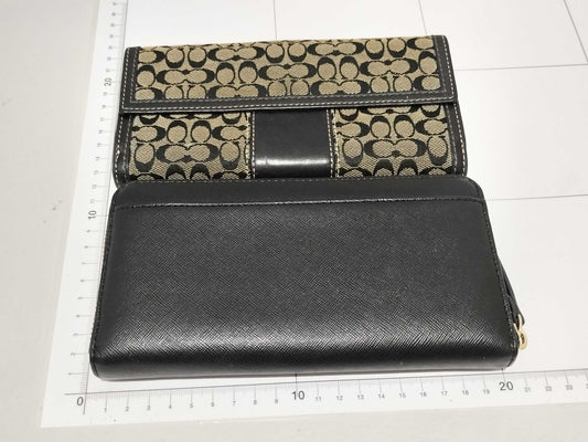 COACH Signature Long Wallet *1 / Kate Spade Long Wallet *1 / 2-Piece Wallet Set