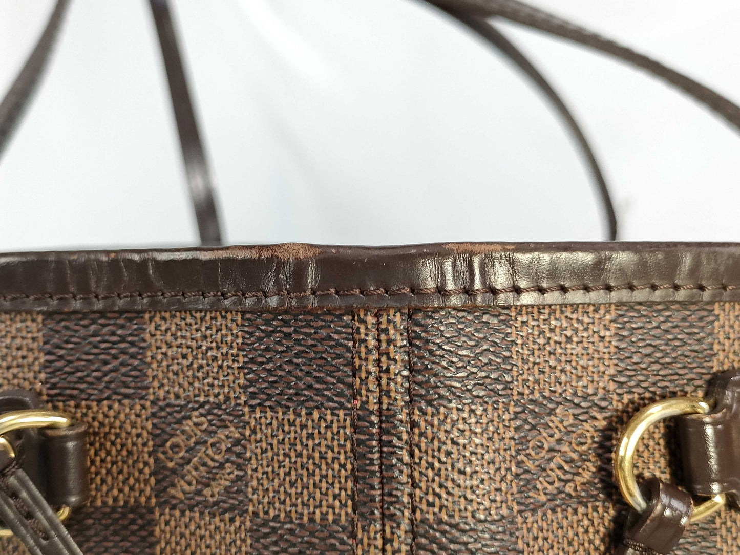 LOUIS VUITTON [Serial Number] RFID Unverifiable AR0163 Damier N51109 Neverfull PM Tote Bag