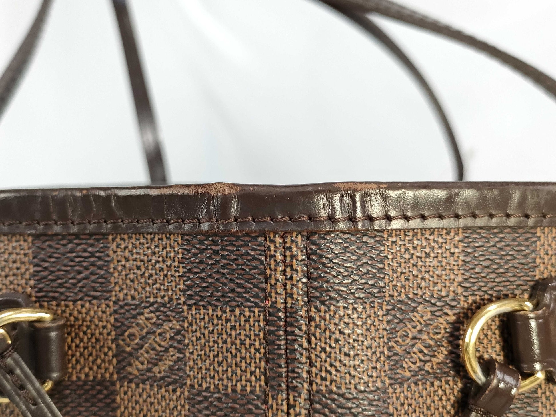 LOUIS VUITTON [Serial Number] RFID Unverifiable AR0163 Damier N51109 Neverfull PM Tote Bag