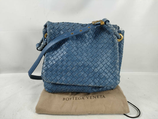 BOTTEGA VENETA Intrecciato Flap/One-Shoulder Shoulder Bag