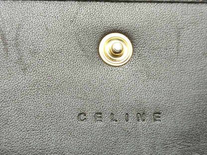 CELINE Long Wallet Suede Brown Wallet