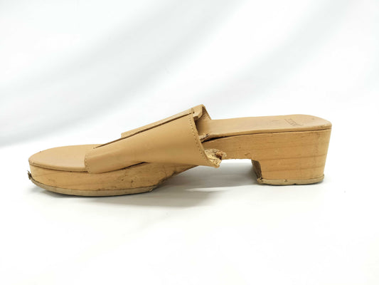 HERMES Izmir H ​​logo leather sandals