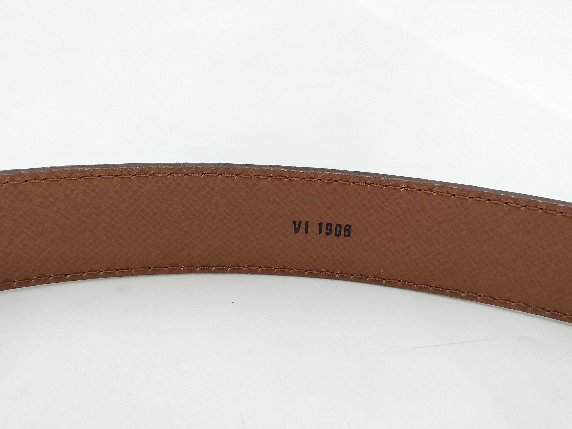 LOUIS VUITTON Monogram Santur Women's Belt