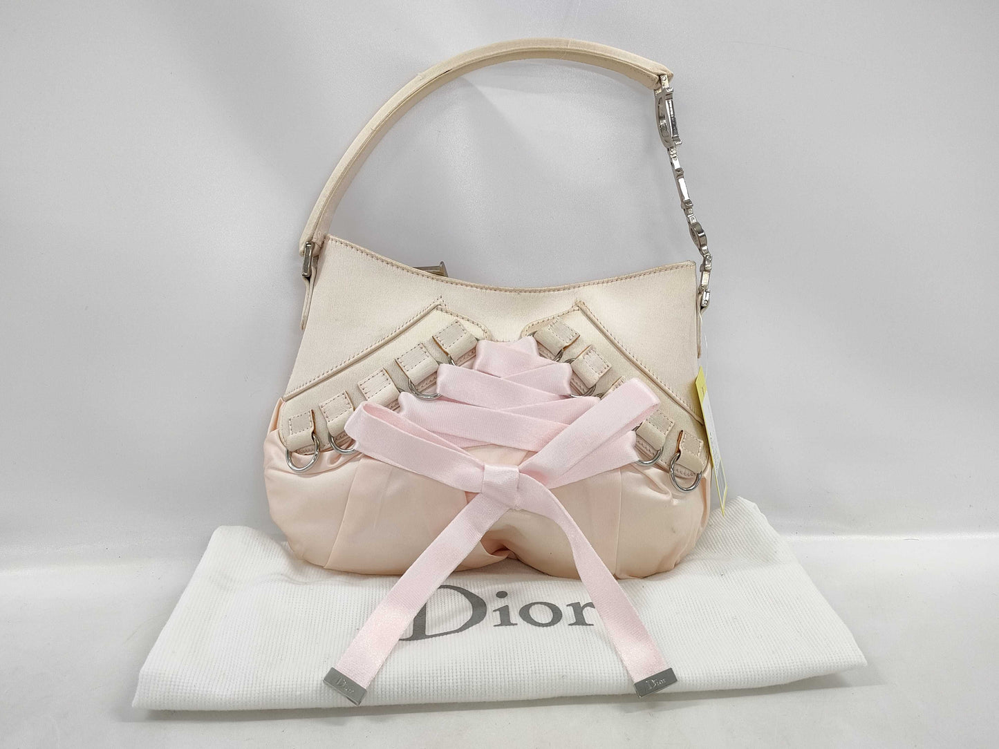 Dior Ribbon Galliano Pink 13BM-0034 Handbag