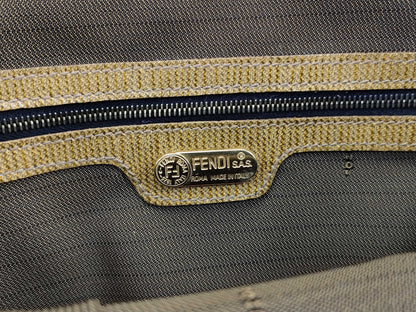 FENDI Leopard Print 2-Way Bag/FF Hardware Handbag