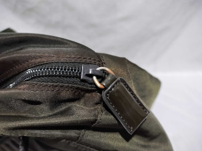 PRADA Nylon Mini Boston Bag, Khaki Handbag