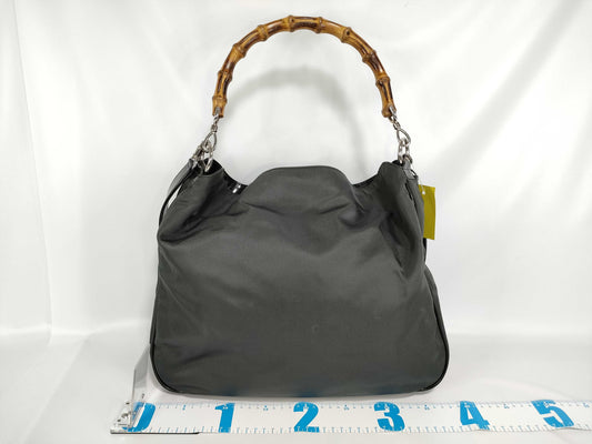 GUCCI Bamboo 001 2852 Bamboo 2-way Handbag/Shoulder Bag