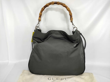 GUCCI Bamboo 001 2852 Bamboo 2-way Handbag/Shoulder Bag