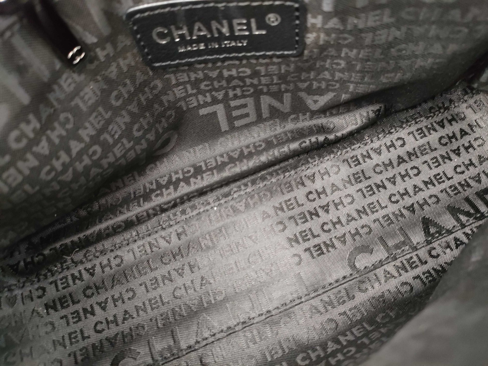 CHANEL [With sticker and card] Series 1 Enamel Matelasse 2.55 Shoulder Bag in Excellent Condition