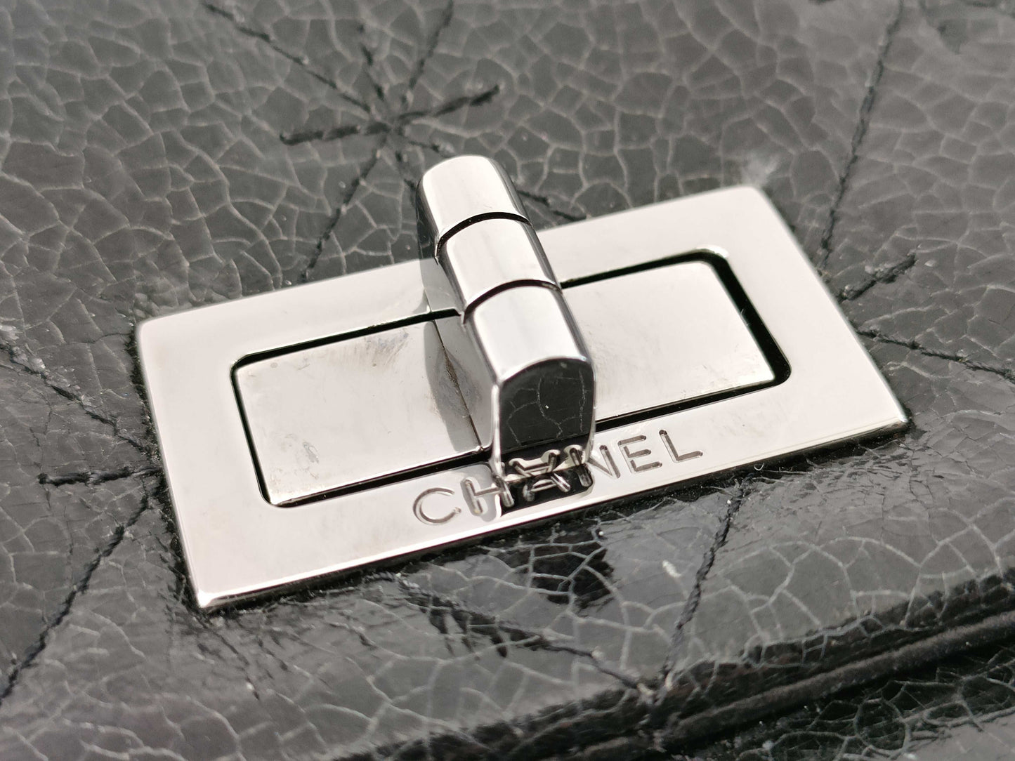 CHANEL [With sticker and card] Series 1 Enamel Matelasse 2.55 Shoulder Bag in Excellent Condition