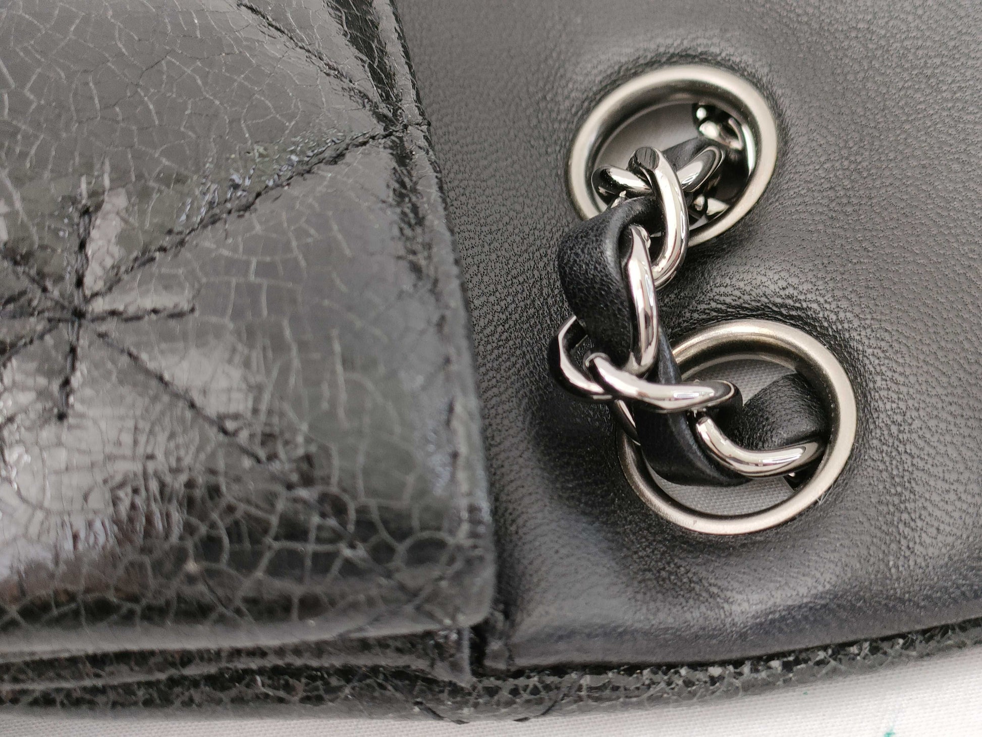 CHANEL [With sticker and card] Series 1 Enamel Matelasse 2.55 Shoulder Bag in Excellent Condition