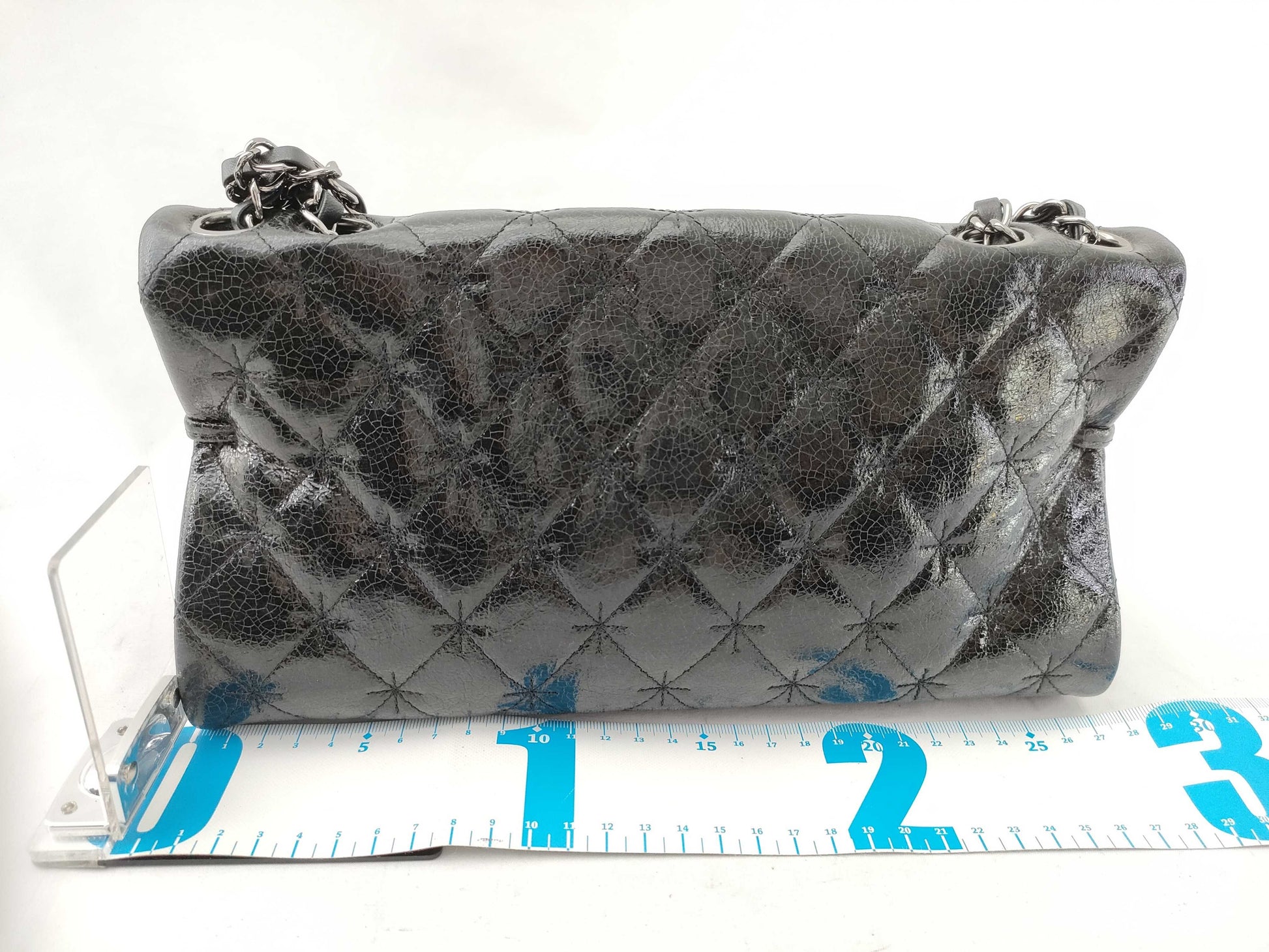 CHANEL [With sticker and card] Series 1 Enamel Matelasse 2.55 Shoulder Bag in Excellent Condition