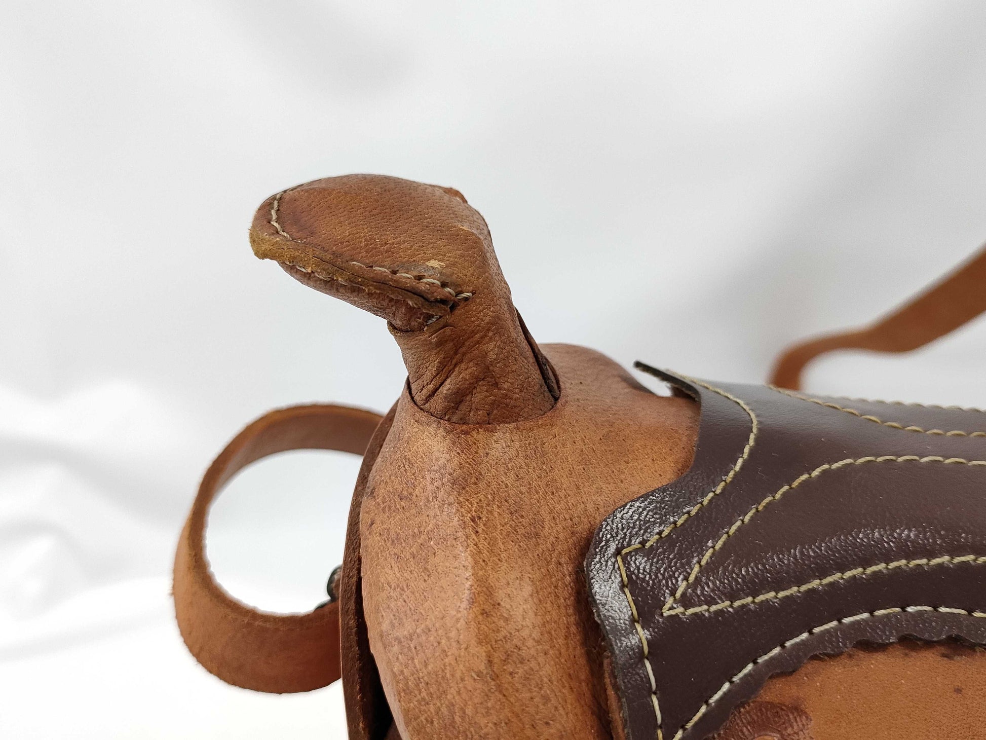 Mexican Leather Carving Shoulder Bag