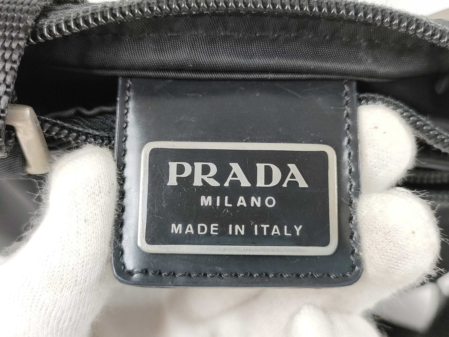 PRADA nylon shoulder bag