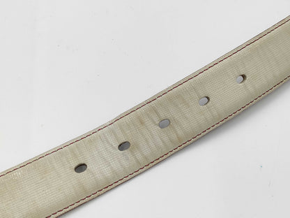 4 Salvatore Ferragamo belts: Gancini, Louis Vuitton, Burberry, and Coach.