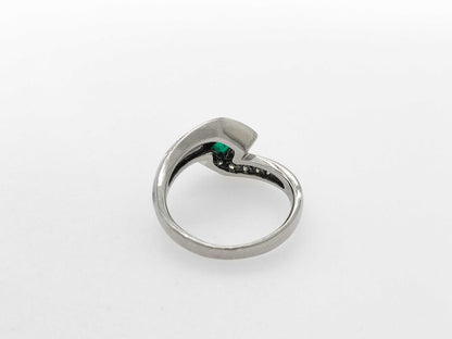 E0.38ct D0.19ct PT900 6.4g Ring 