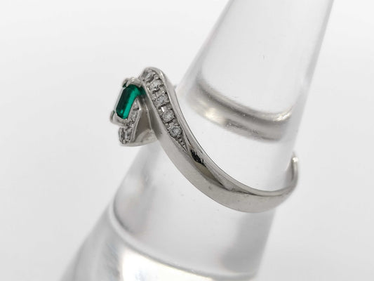 E0.38ct D0.19ct PT900 6.4g Ring 