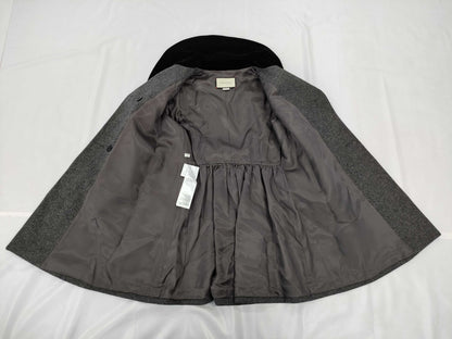 GUCCI Velvet Collar Double-Breasted Coat Size 36