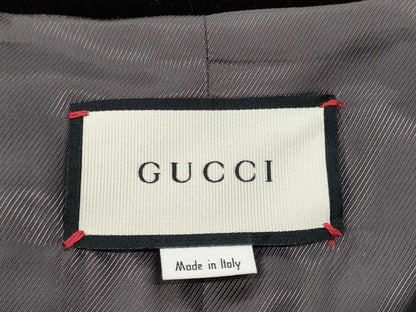 GUCCI Velvet Collar Double-Breasted Coat Size 36