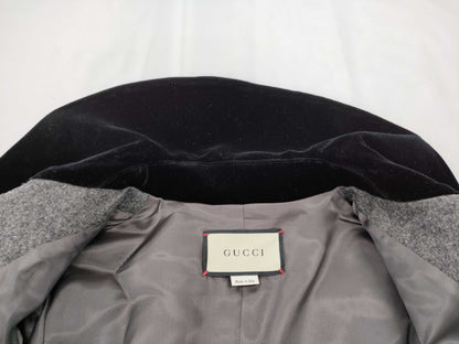 GUCCI Velvet Collar Double-Breasted Coat Size 36