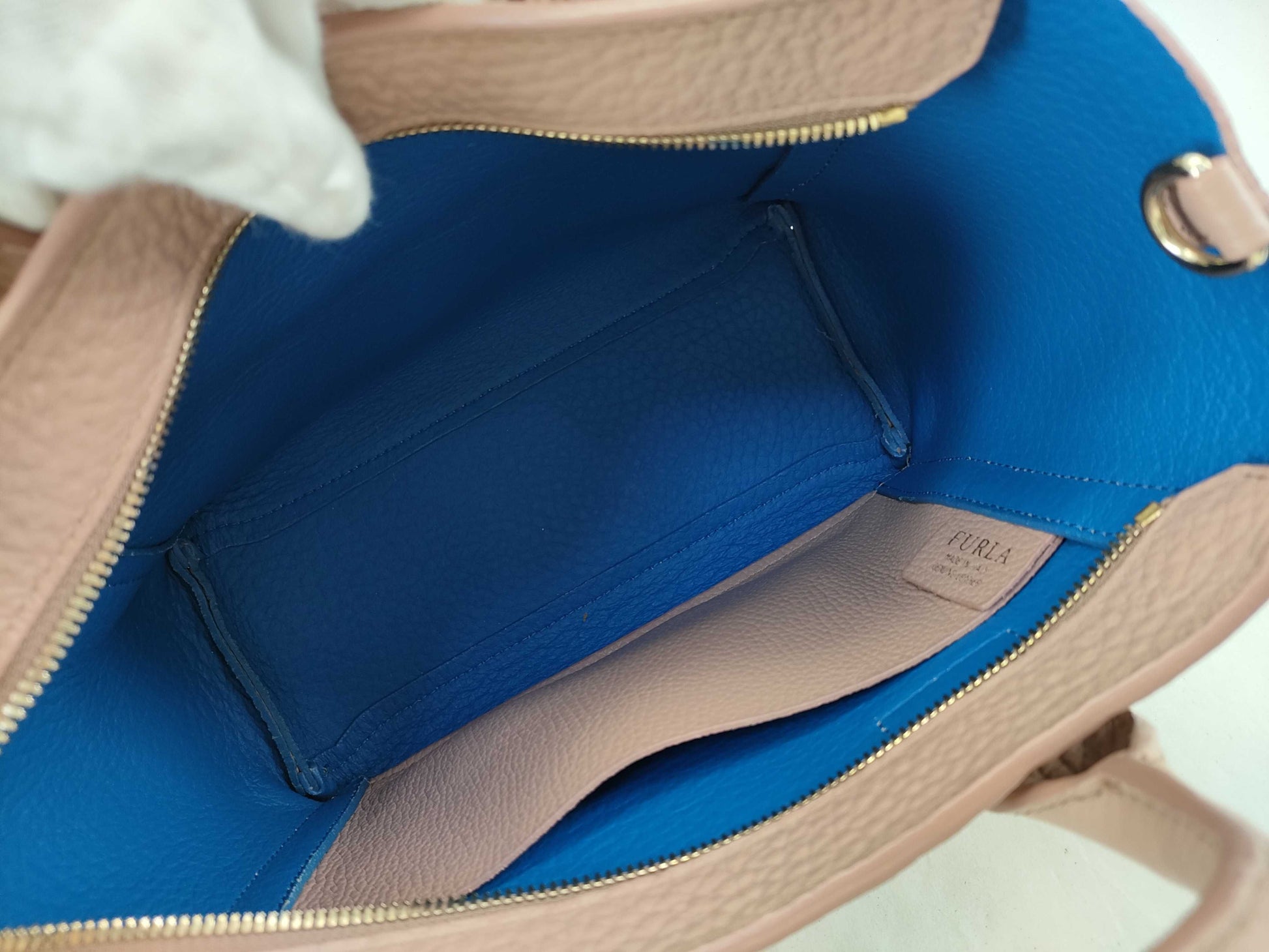 FURLA 2-way leather handbag
