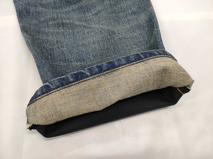 COMME des GARÇONS Junya Wool-trimmed Denim Pants with Leather Pockets AD2019