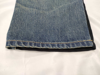 COMME des GARÇONS Junya Wool-trimmed Denim Pants with Leather Pockets AD2019