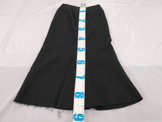 COMME des GARCONS Junya Wool Raw Hem Long Skirt AD2003 Skirt