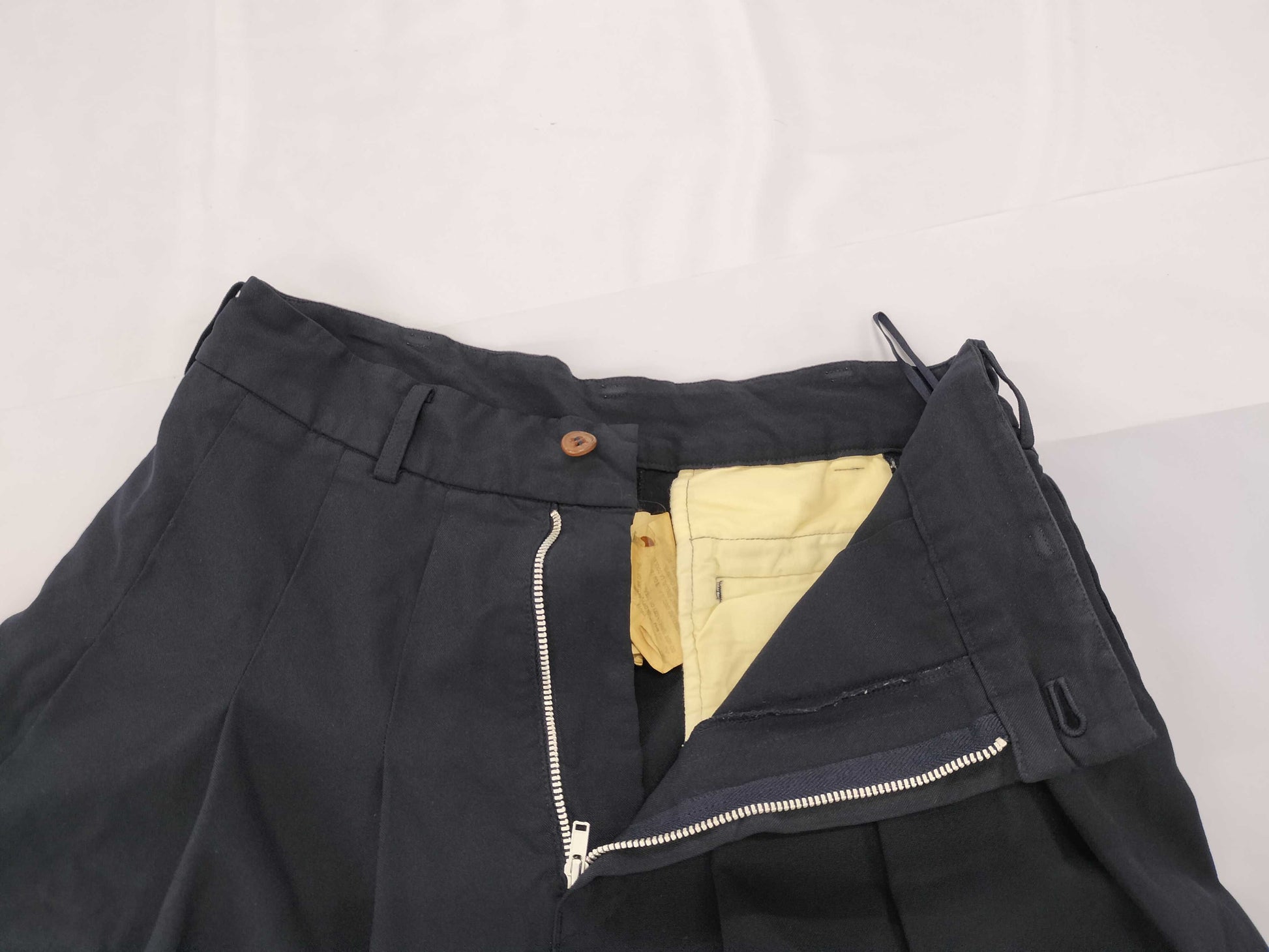 COMME des GARÇONS Wide-leg Pants, Polyester Shrink-Dyed, AD2013