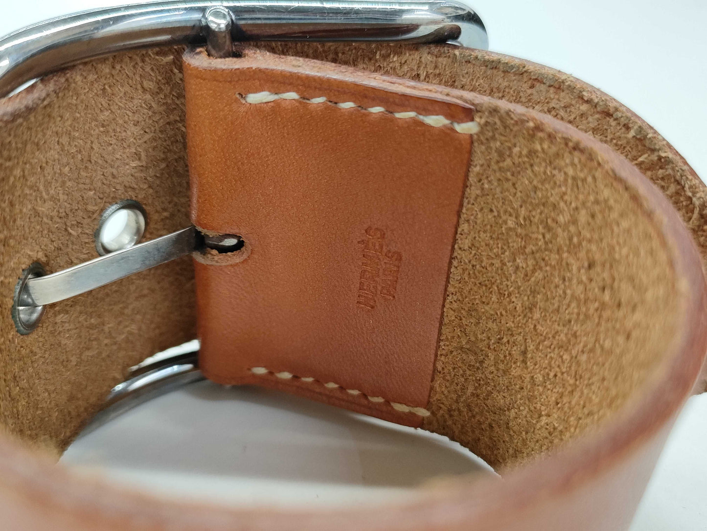HERMES Api GM Light Brown Silver Other Accessories