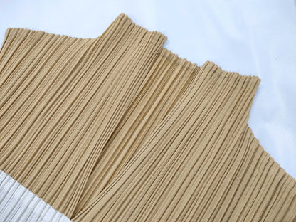 ISSEY MIYAKE Pleats Please patterned tank top