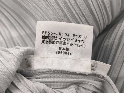 ISSEY MIYAKE Pleats Please Gray Short Sleeve Top