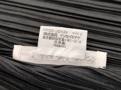 ISSEY MIYAKE Pleats Please Black Cardigan