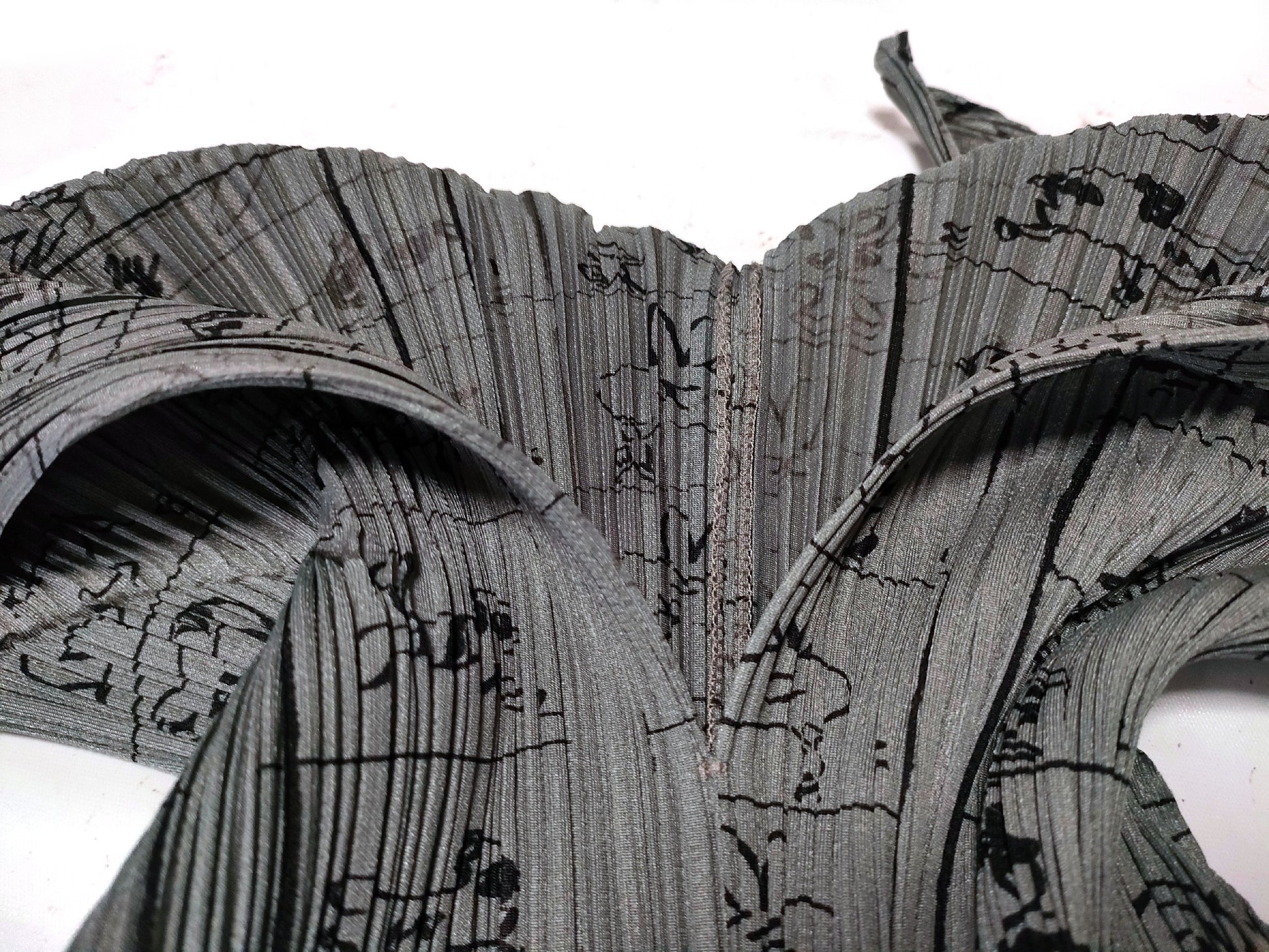 ISSEY MIYAKE Pleated Bottoms and All-Over Print Tops