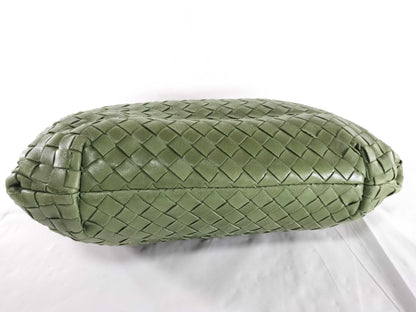 BOTTEGA VENETA Intrecciato Lock Intrecciato Hand/Moss Green Tote Bag