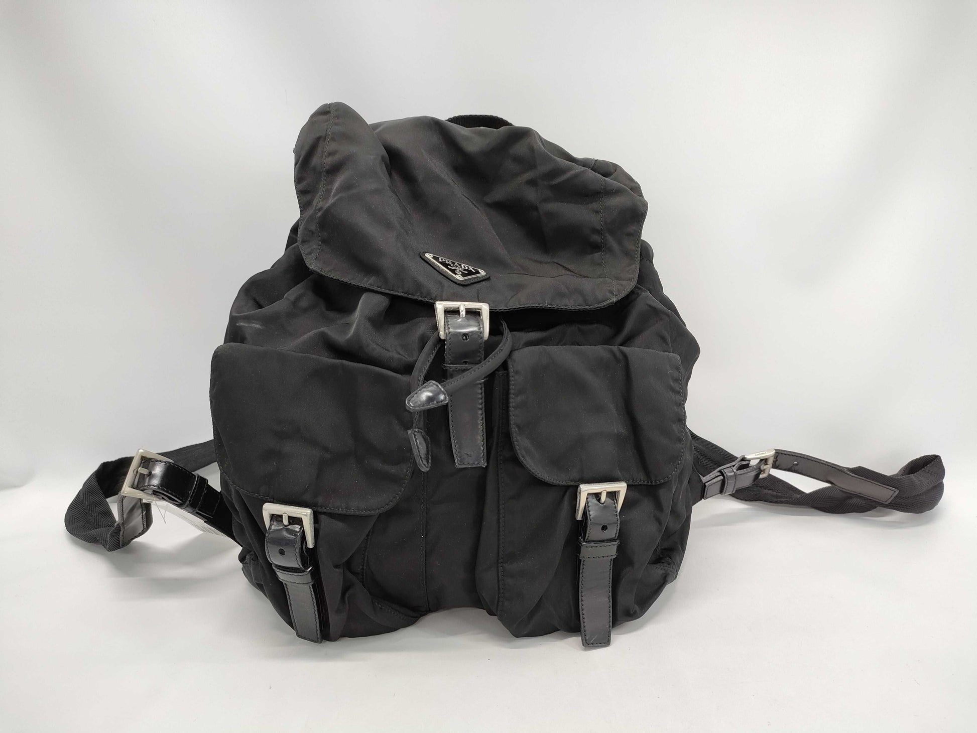 PRADA Nylon Prada Backpack Black Backpack