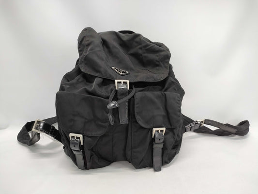 PRADA Nylon Prada Backpack Black Backpack