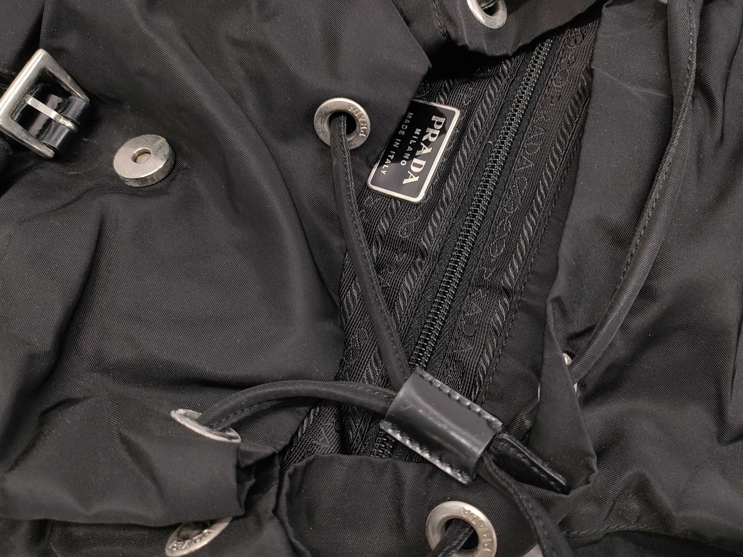 PRADA Nylon Prada Backpack Black Backpack