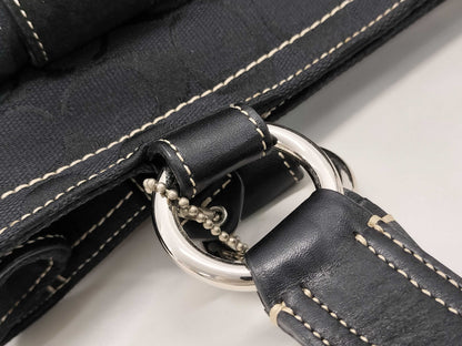 COACH Signature Canvas One-Shoulder Tote Bag
